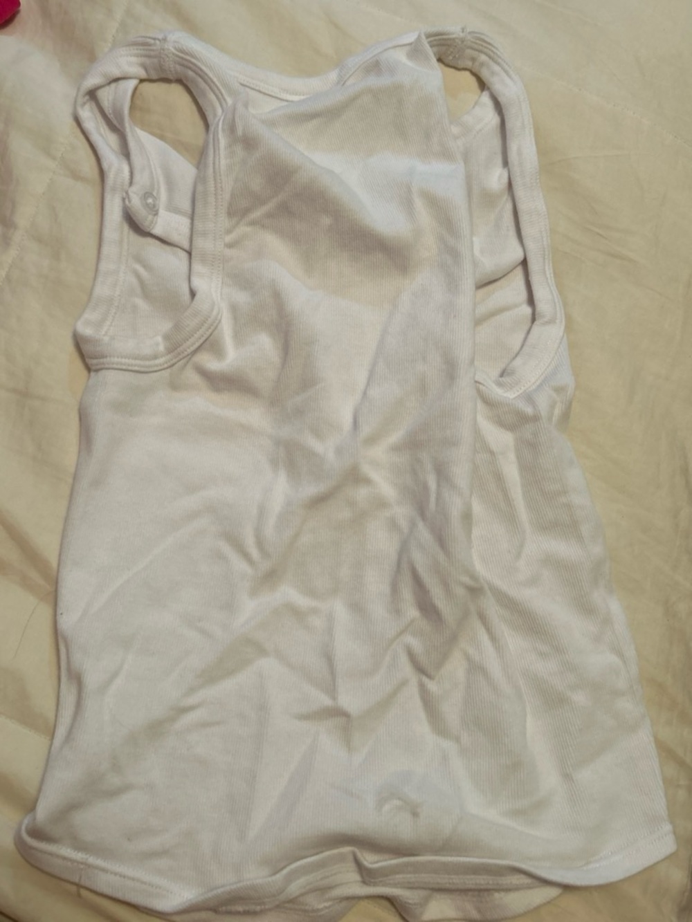 Lost White Ribbed Tank